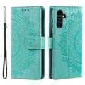 Étui Portefeuille Samsung Galaxy A56 Mandala Série - Vert