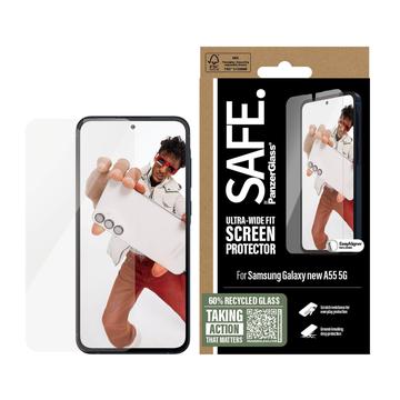 Protecteur d\'écran en verre trempé Samsung Galaxy A56 PanzerGlass Safe Ultra-Wide Fit - 9H - Clair