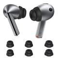Samsung Galaxy Buds3 Pro Ahastyle DD09 Embouts en silicone - Noir