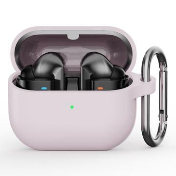 Étui Samsung Galaxy Buds3 Pro en Silicone avec Mousqueton - Rose