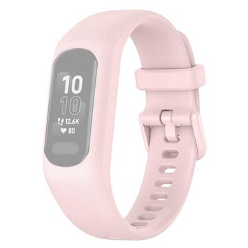 Bracelet en Silicone de Rechange Garmin Vivosmart 5 avec Cadre Intégré - Rose