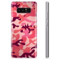Coque Samsung Galaxy Note8 en TPU - Camouflage Rose