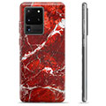 Coque Samsung Galaxy S20 Ultra en TPU - Marbre Rouge