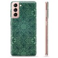 Coque Samsung Galaxy S21 5G en TPU - Mandala Vert