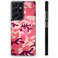 Coque de Protection Samsung Galaxy S21 Ultra 5G - Camouflage Rose