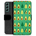 Étui Portefeuille Premium Samsung Galaxy S22+ 5G - Avocado Pattern