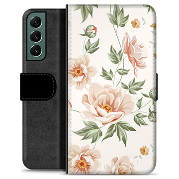 Étui Portefeuille Premium Samsung Galaxy S22+ 5G - Motif Floral