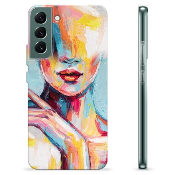 Coque Samsung Galaxy S22+ 5G en TPU - Portrait Abstrait