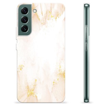 Coque Samsung Galaxy S22+ 5G en TPU - Marbre Perle Dorée