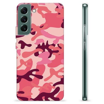 Coque Samsung Galaxy S22+ 5G en TPU - Camouflage Rose