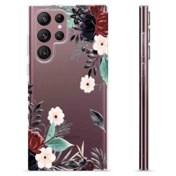 Coque Samsung Galaxy S22 Ultra 5G en TPU - Fleurs d\'Automne