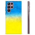 Coque Samsung Galaxy S22 Ultra 5G en TPU Drapeau Ukraine - Bicolore