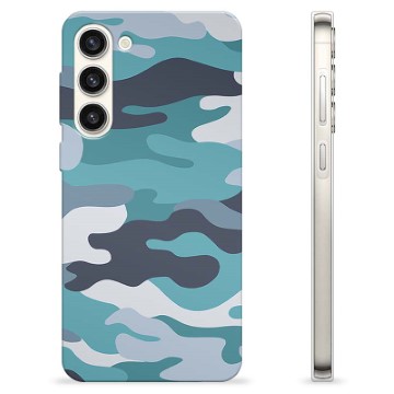 Coque Samsung Galaxy S23+ 5G en TPU - Camouflage Bleu