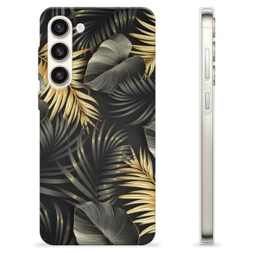 Coque Samsung Galaxy S23+ 5G en TPU - Feuilles Dorées