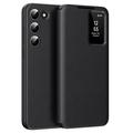 Étui à rabat Samsung Galaxy S23 Smart Clear View avec fente pour carte - Noir