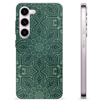 Coque Samsung Galaxy S23 5G en TPU - Mandala Vert