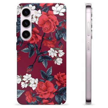 Coque Samsung Galaxy S23 5G en TPU - Fleurs Vintage