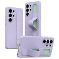 Coque hybride Smart Samsung Galaxy S23 Ultra avec poignée debout - Violete