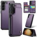 Étui Caseme C22 Samsung Galaxy S23+ 5G avec portefeuille de cartes protégé par RFID - Violet