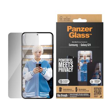 Protecteur d\'Écran Samsung Galaxy S24 PanzerGlass Ultra-Wide Fit Privacy EasyAligner