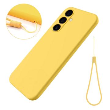 Coque Samsung Galaxy S24 FE en Silicone Liquide - Jaune