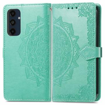 Étui Portefeuille Samsung Galaxy S24 FE Mandala Série - Vert