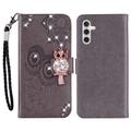 Etui Samsung Galaxy S24 FE Hibou Strass - Gris