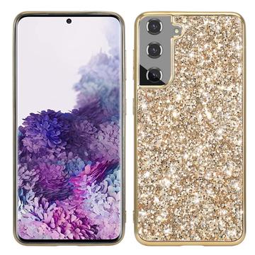 Coque Hybride Samsung Galaxy S24 - Série Glitter - Doré