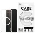 Coque Samsung Galaxy S24 PanzerGlass Care Transparent Urban Combat - Compatible MagSafe - Blanche