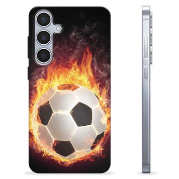 Coque Samsung Galaxy S24+ en TPU - Ballon Enflammé