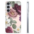 Coque Samsung Galaxy S24+ en TPU - Fleurs Romantiques