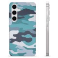 Coque Samsung Galaxy S24 en TPU - Camouflage Bleu