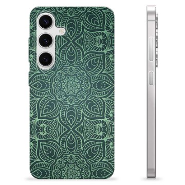 Coque Samsung Galaxy S24 en TPU - Mandala Vert