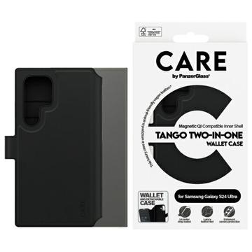 Étui portefeuille 2 en 1 Samsung Galaxy S24 Ultra PanzerGlass Care Tango - Compatible MagSafe - Noir