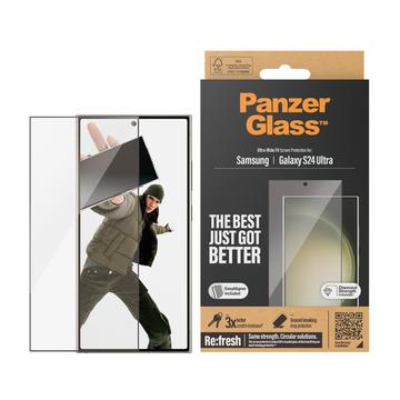 Protecteur d\'Écran Samsung Galaxy S24 Ultra PanzerGlass Ultra-Wide Fit EasyAligner - Bord Noir