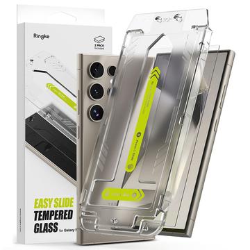 Protection d\'écran Samsung Galaxy S24 Ultra en verre trempé Ringke Easy Slide - 2 Pcs.