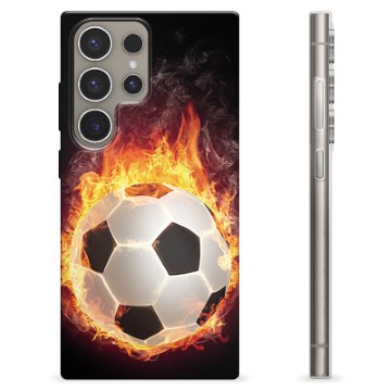 Coque Samsung Galaxy S24 Ultra en TPU - Ballon Enflammé