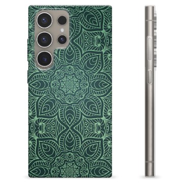 Coque Samsung Galaxy S24 Ultra en TPU - Mandala Vert