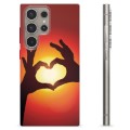 Coque Samsung Galaxy S24 Ultra en TPU - Silhouette de Coeur