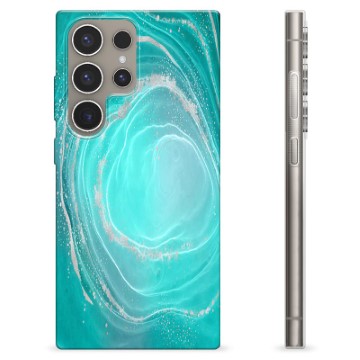 Coque Samsung Galaxy S24 Ultra en TPU - Tourbillon Turquoise