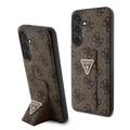 Samsung Galaxy S24+ Guess 4G Grip Stand Triangle Logo Case - Marron