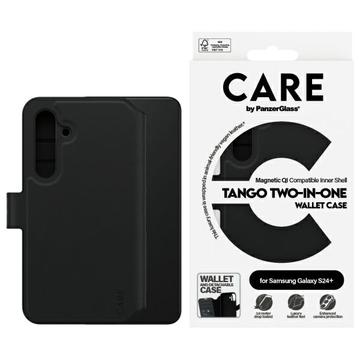 Étui portefeuille 2 en 1 Samsung Galaxy S24+ PanzerGlass Care Tango - Compatible MagSafe - Noir