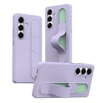 Coque hybride Smart Samsung Galaxy S24+ avec poignée debout - Violete