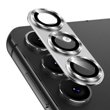 Protecteur d\'Objectif Samsung Galaxy S25 en Verre Trempé Hat Prince Full Cover - Argenté