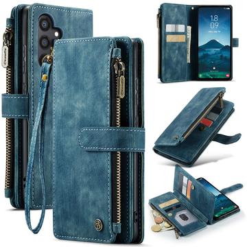 Étui Portefeuille Samsung Galaxy S25 Multifonctionnel Caseme C30 - Bleu