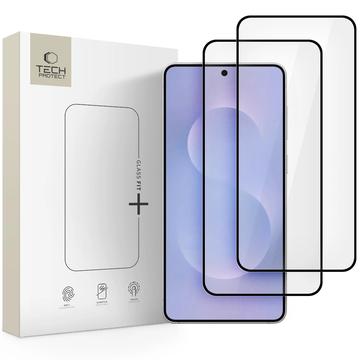 Protecteur d\'écran en verre trempé Samsung Galaxy S25 Edge Tech-Protect Glass Fit+ - 2 Pcs. - Noir