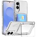 Coque Transparente Samsung Galaxy S25 Edge avec Porte-Carte