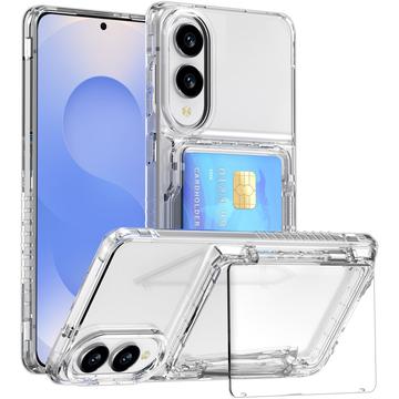 Coque Transparente Samsung Galaxy S25 Edge avec Porte-Carte