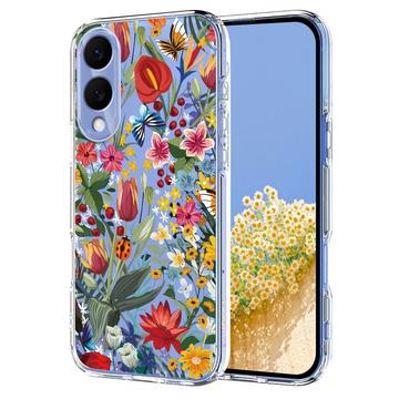 Coque Samsung Galaxy S25 Edge en TPU à motif floral - Lys