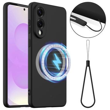 Coque Samsung Galaxy S25 Edge en Silicone Liquide - Compatible MagSafe - Noire